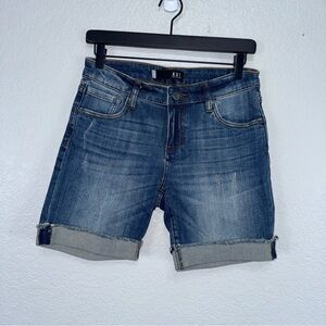 Kut from the Kloth‎ Denim Shorts 0 Catherine Boyfriend Cuff Faded Pockets #cc
